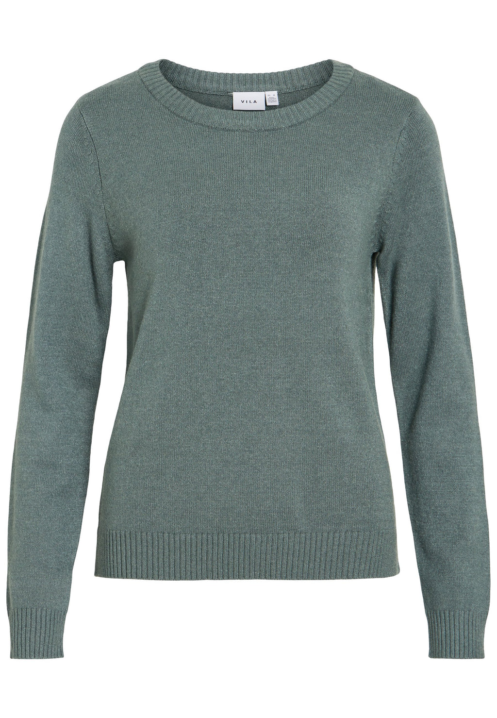 VILA VIRIL O-NECK L/S KNIT TOP - NOOS