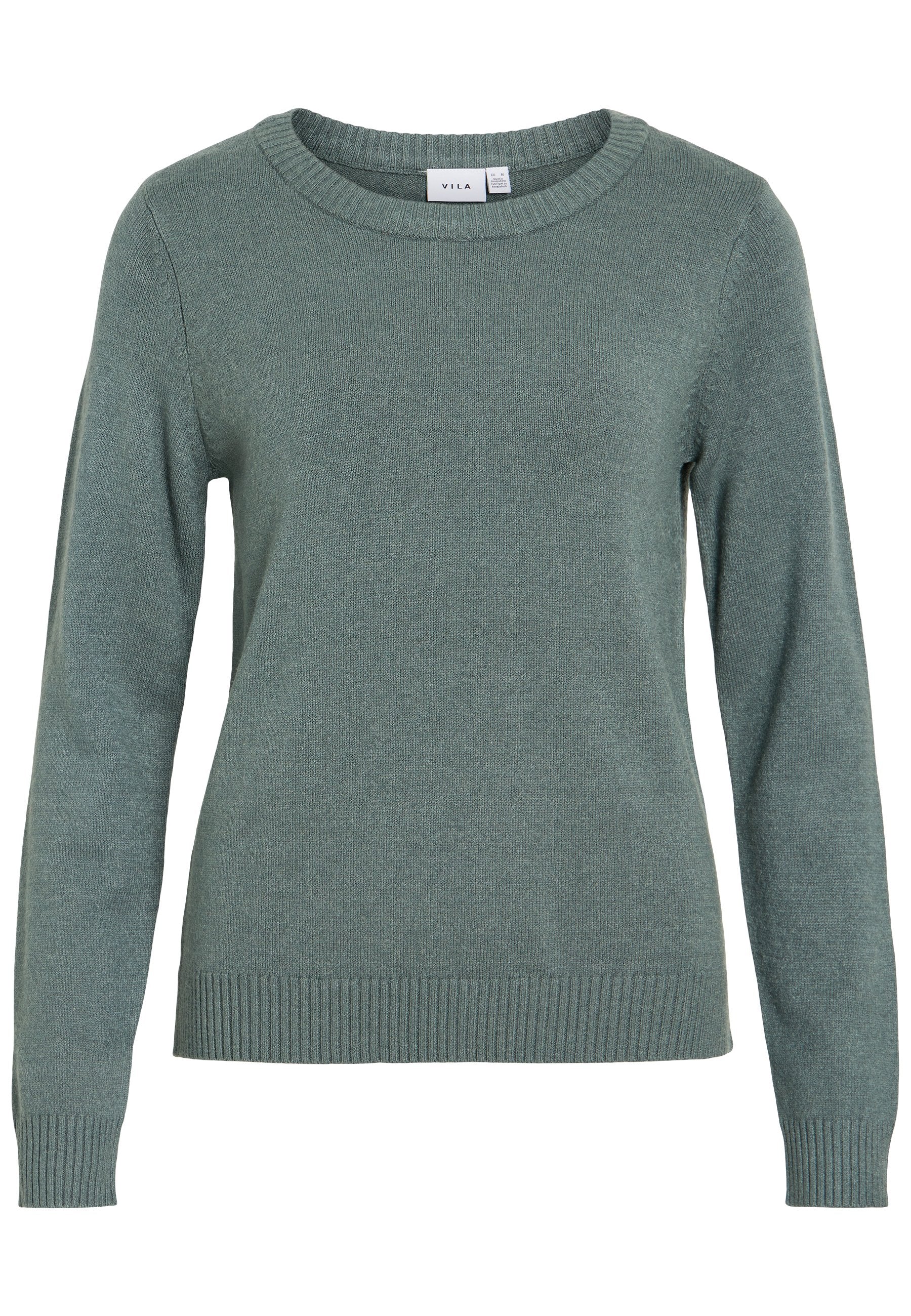VILA VIRIL O-NECK L/S KNIT TOP - NOOS