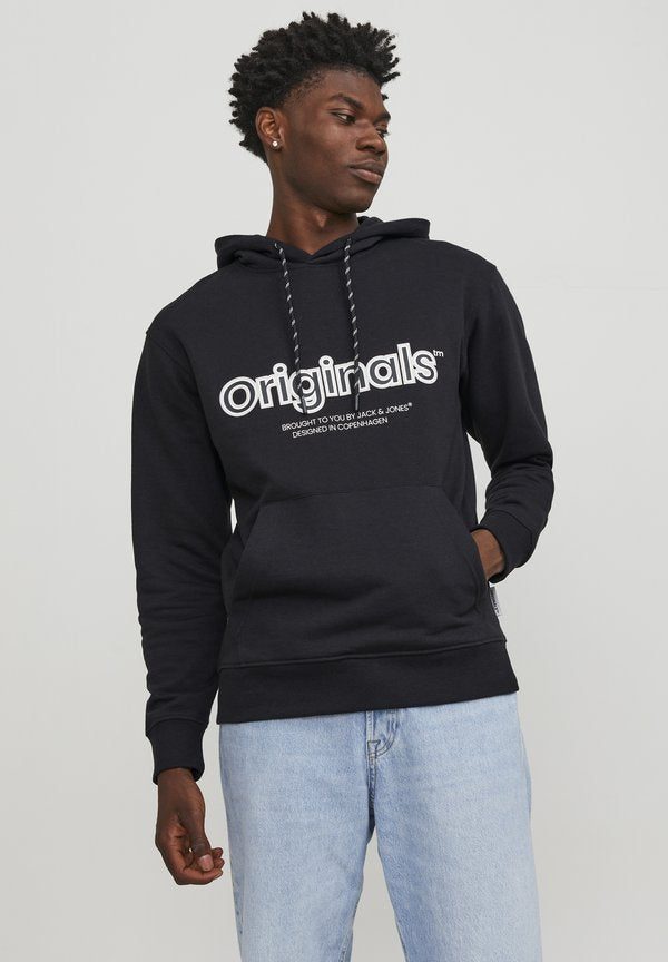 Jack & Jones JORLAKEWOOD HOOD - Hoodie - black