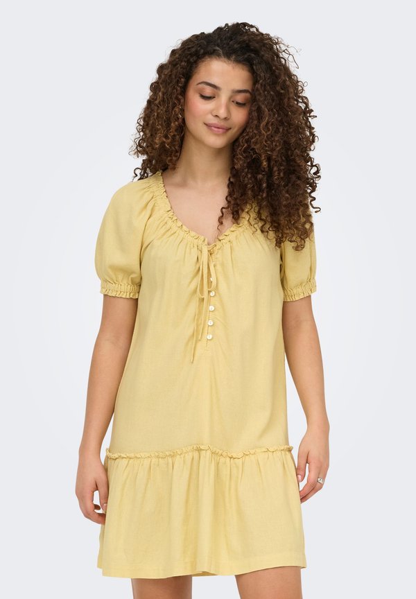 ONLY ONLGOA Linen Short - Day dress - sunlight