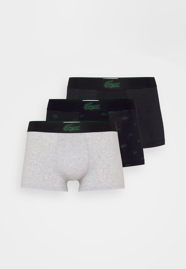 Lacoste COURTS 3 PACK - Trunks - abysm/green/silver chine