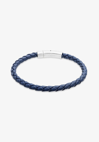 s.Oliver FINE LEATHER - Bracelet - blau