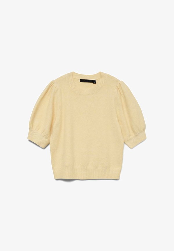 Vero Moda VMDOFFY 2/4 O-NECK PULLOVER GA NOOS - Basic T-shirt - Yellow
