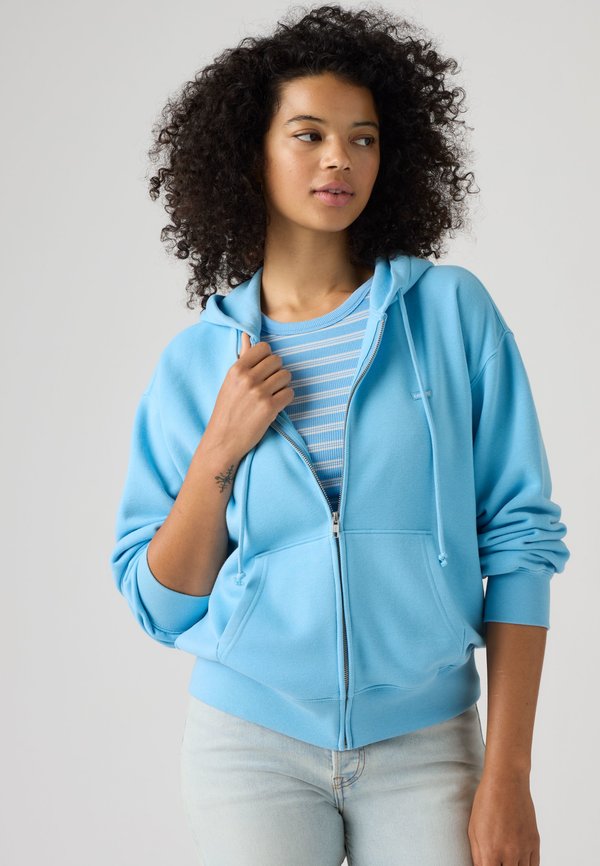 Levi's® EVERYDAY FULL ZIP HOODIE - Zip-up sweatshirt - alaskan blue