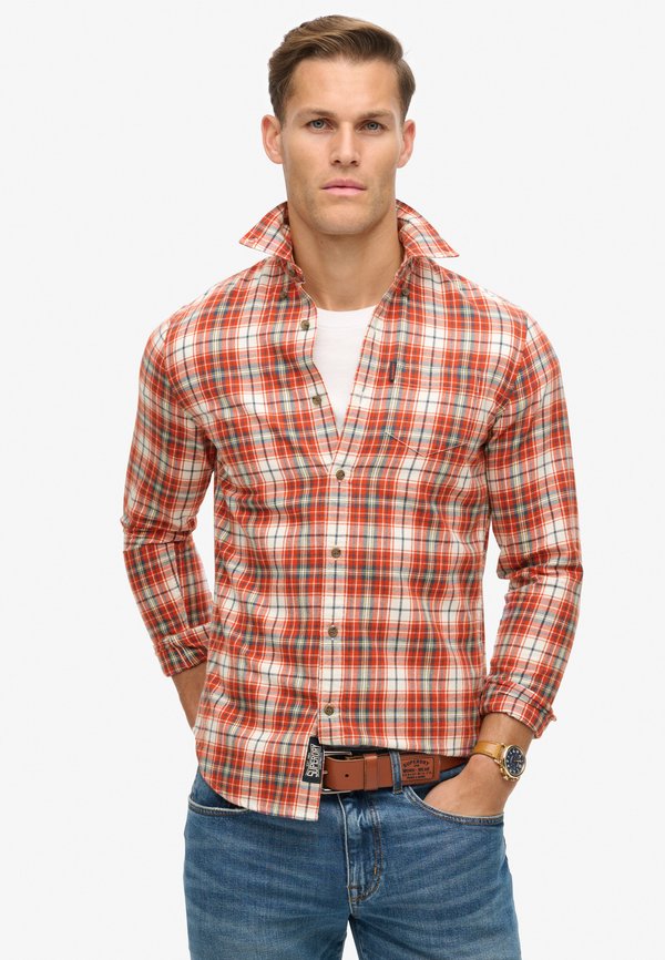 Superdry & Co VINTAGE CHECK - Shirt - frontier check white