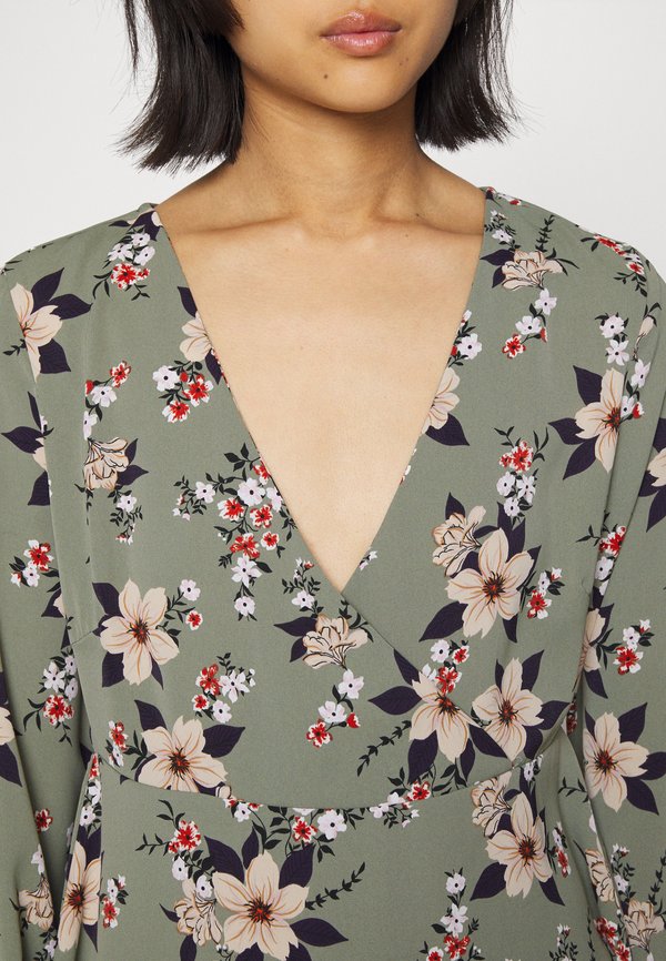 VILA Petite VIBLUME L/S WRAP SHORT DRESS/KA PTT