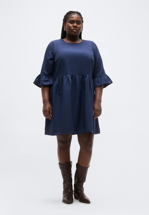 Vero Moda Curve VMCMELANEY 3/4 O NECK SHORT DRESS
