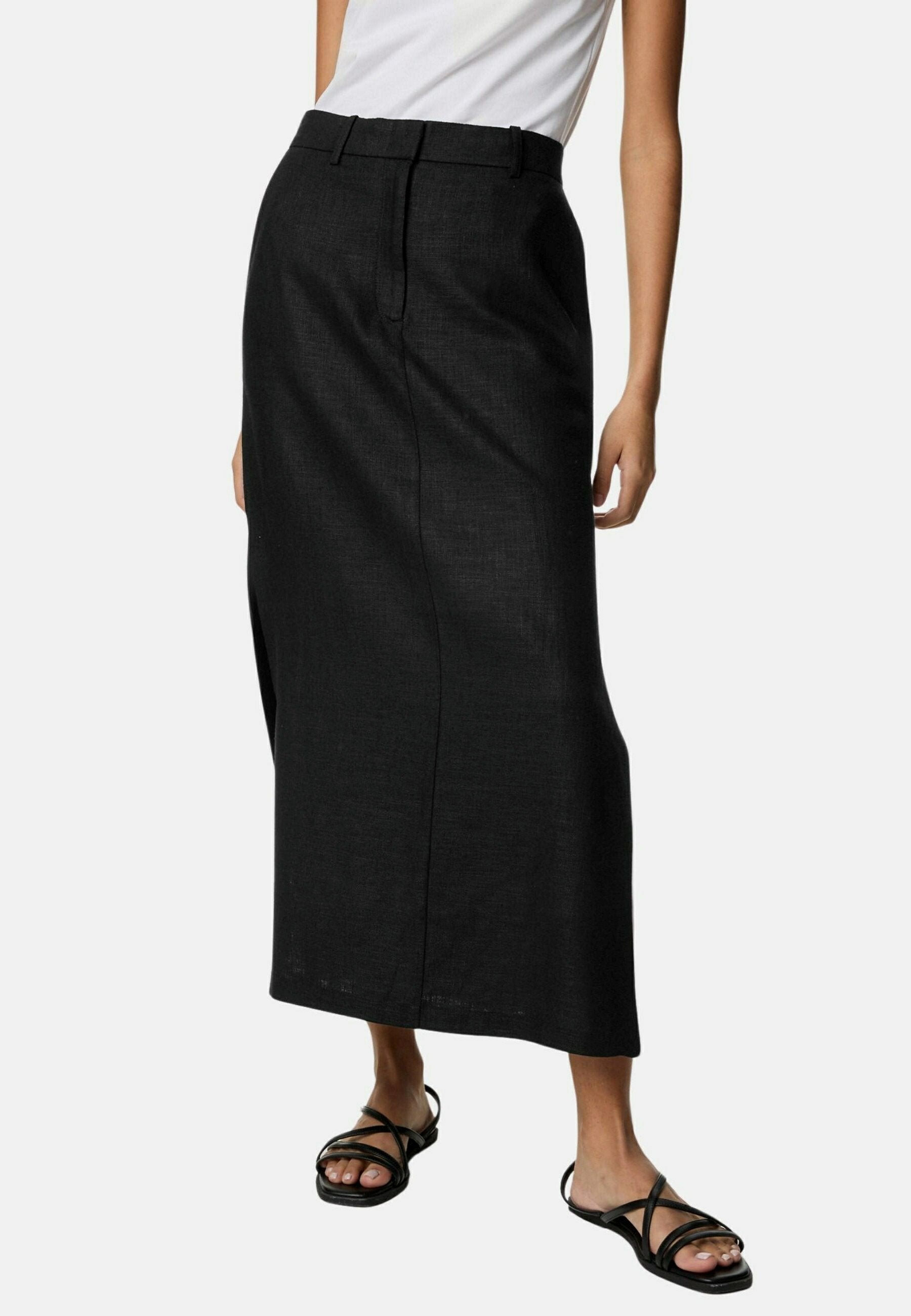 Marks & Spencer Linen Blend Side Split Column