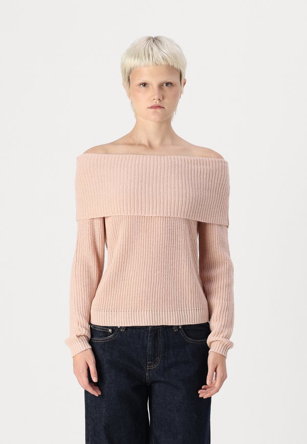 ONLY ONLMELTON LIFE OFF SHOULDER - Jumper - rose smoke