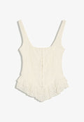 Bershka RUSTIC CORSET - TOP - Blouse - white