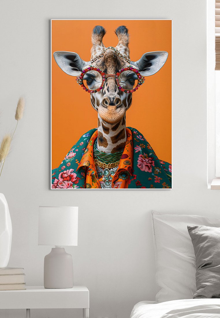 Orange Wallz HAPPY GIRAFFE