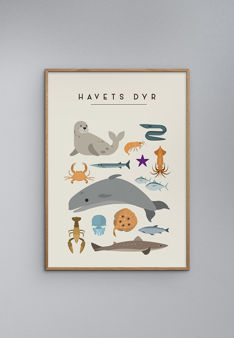 Poster and Frame HAVETS DYR