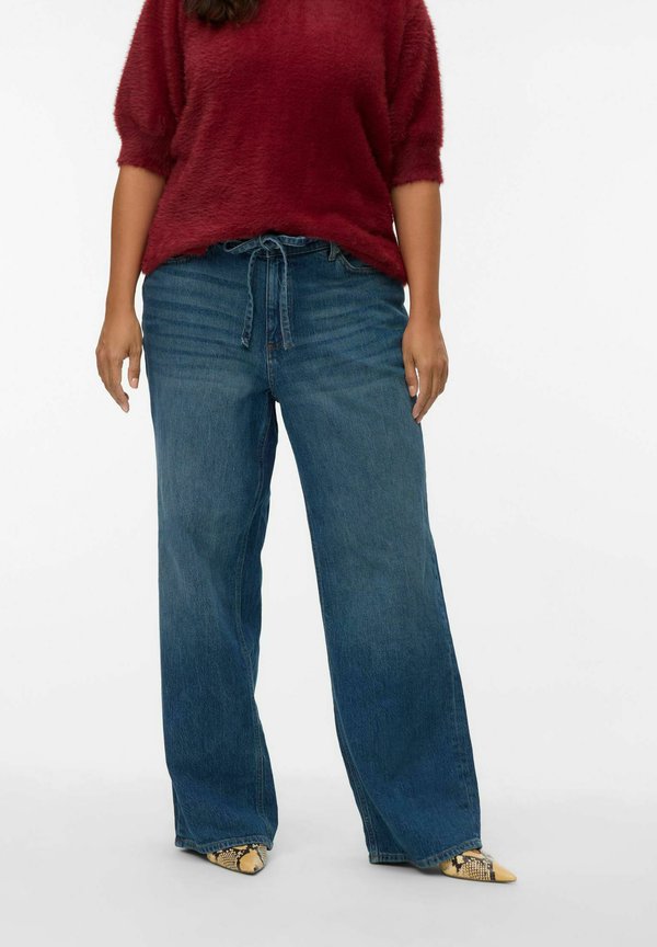 Vero Moda Curve Wide Leg - medium blue denim