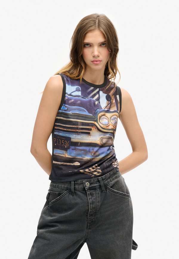 Superdry & Co Top - car aop