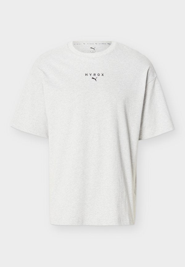 Puma PUMA X HYROX LIFESTYLE TEE - Print T-shirt - light gray heather