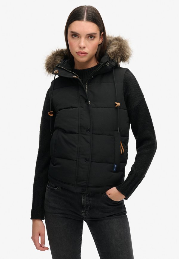 Superdry & Co EVEREST - Waistcoat - black