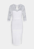 WAL G. WGXZL WEDDING - LOVE STORY LACE MIDI DRESS