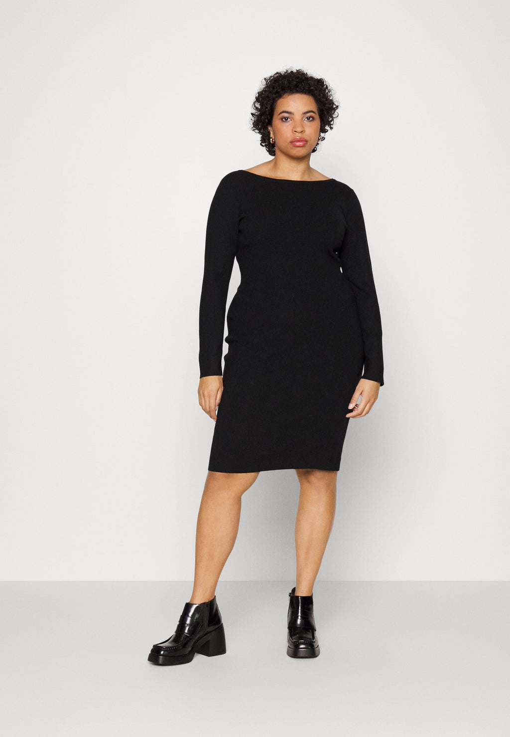 Anna Field Curvy OFFENER RÜCKEN MINI STRICKKLEID