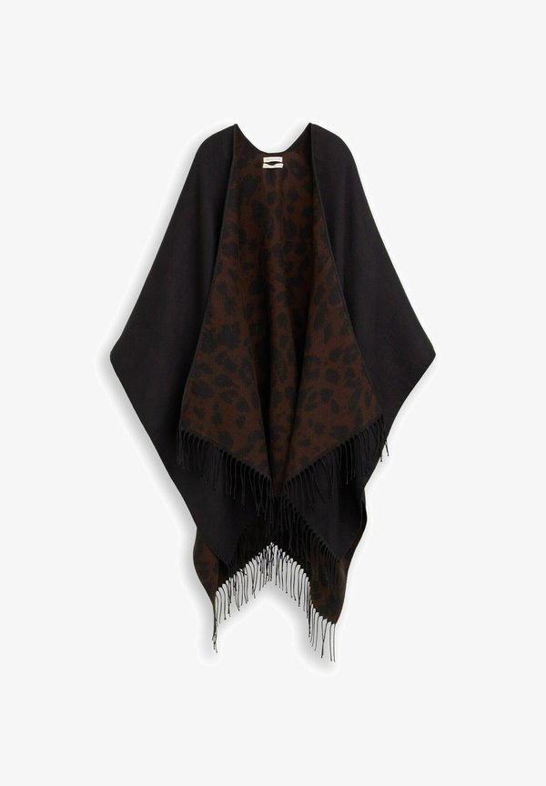 TOM TAILOR MIT LEO-PRINT - Cape - brown/black big leo print