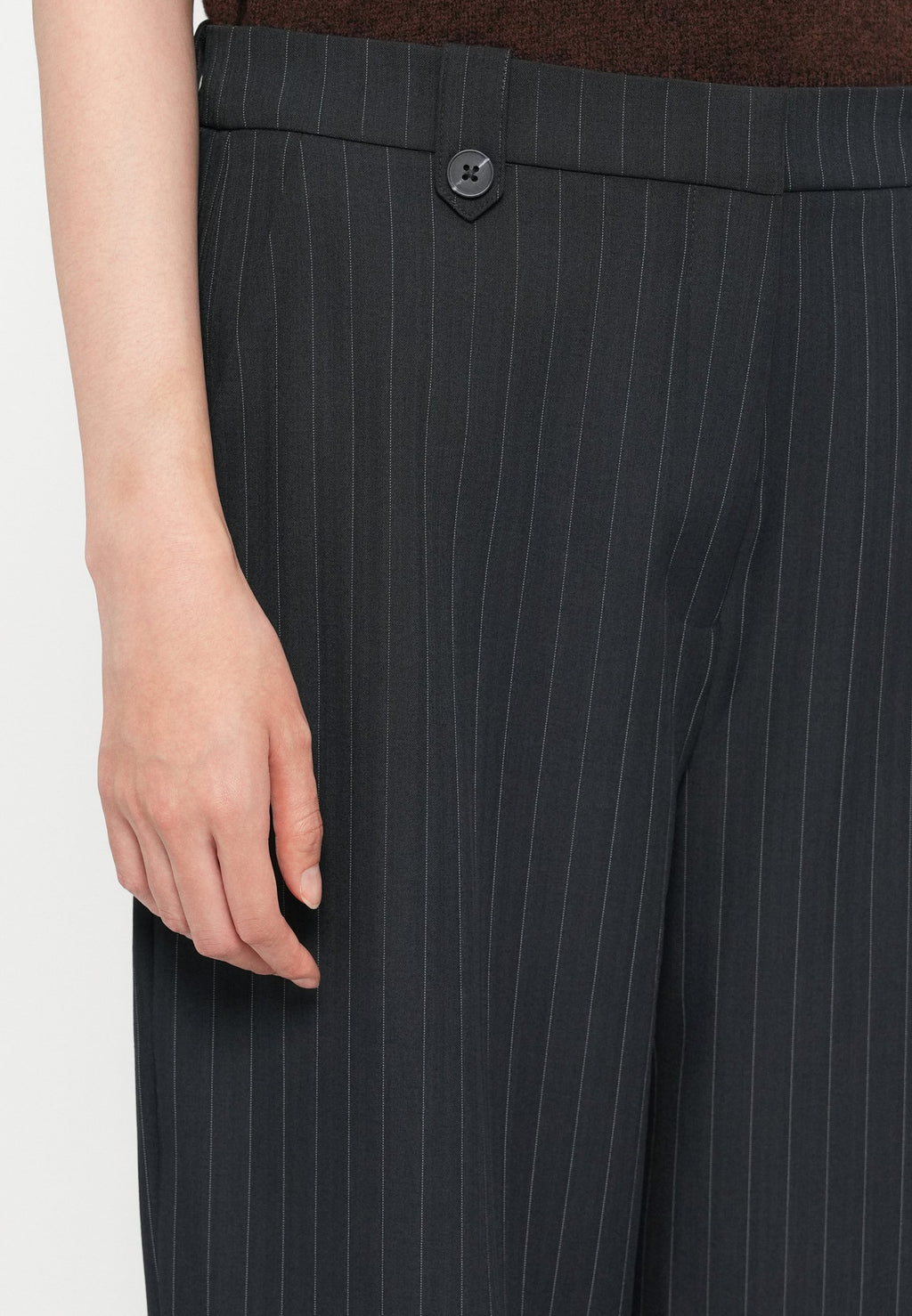 ONLROME LIFE WIDE PINST PANT Media 6
