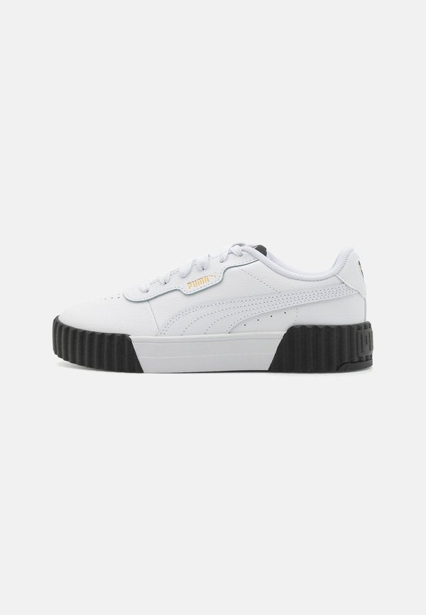 Puma CARINA 3.0 - Trainers - white/gold/black