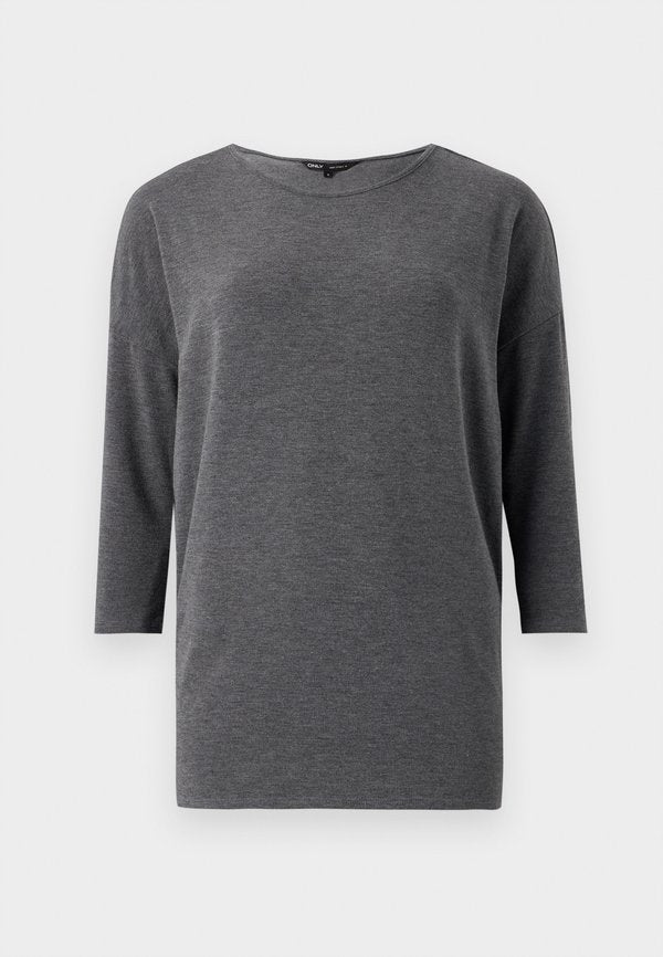 ONLY ONLGLAMOUR 3/4 TOP JRS NOOS - Long sleeved top - dark grey
