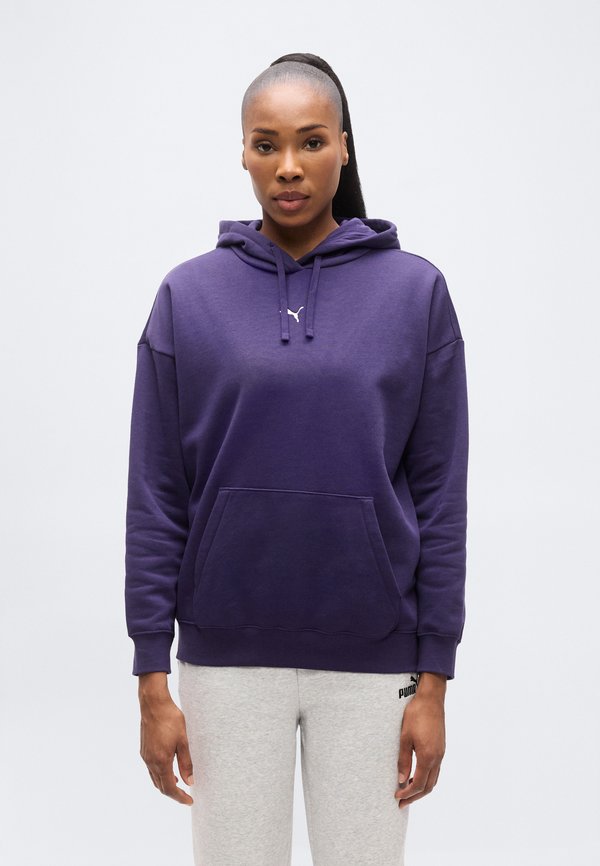 Puma OVERSIZED HOODIE - Fleece jumper - deep plum