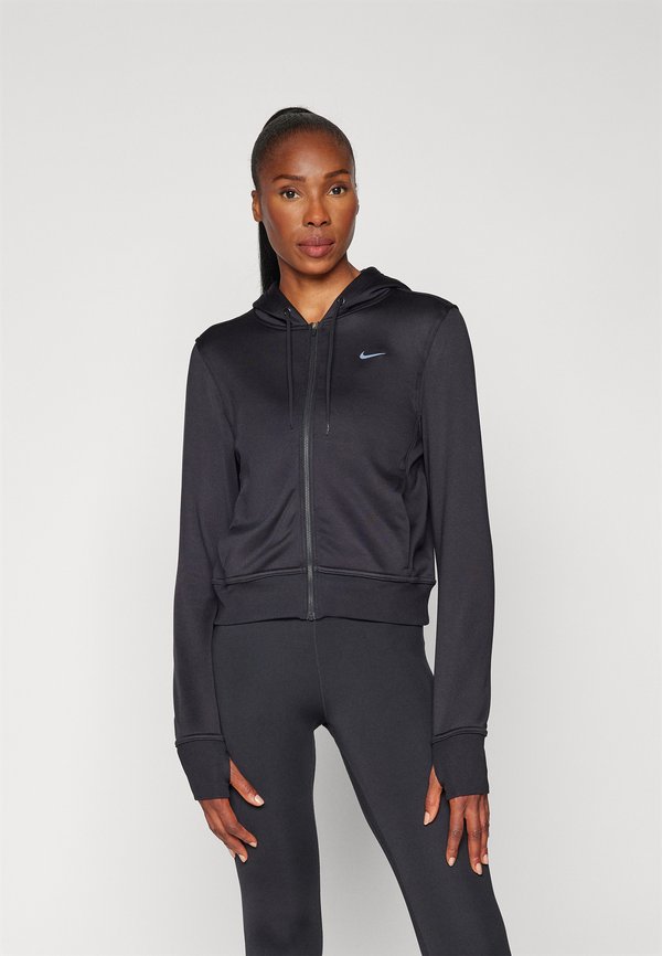 Nike Performance W NK ONE TF FZ HOODIE LBR - Zip-up sweatshirt - black