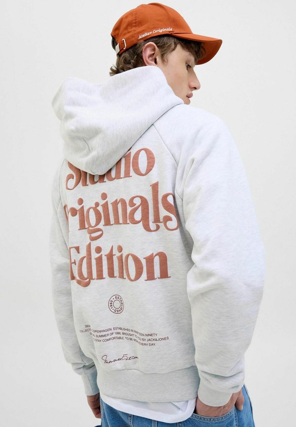 Jack & Jones Backprintet - Hoodie - bright white