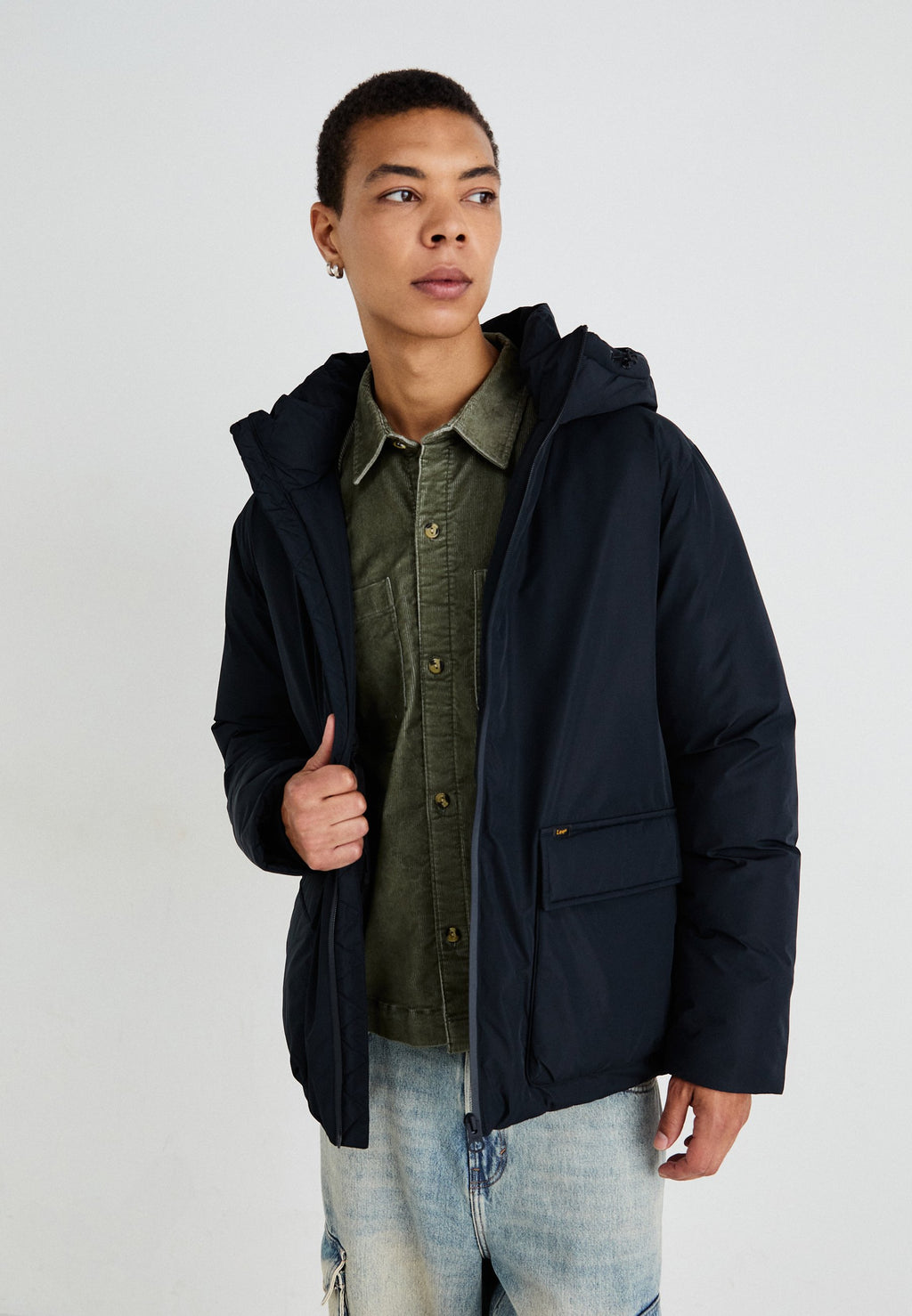 Lee HOODED SHORT PUFFER