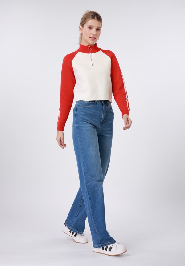 Even&Odd CROP QUARTER-ZIP