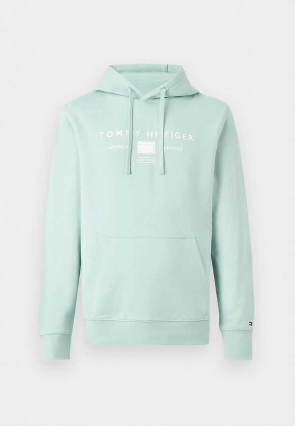 Tommy Hilfiger LOGO TERRY DRAWSTRING HOODY - Hoodie - crushed mint