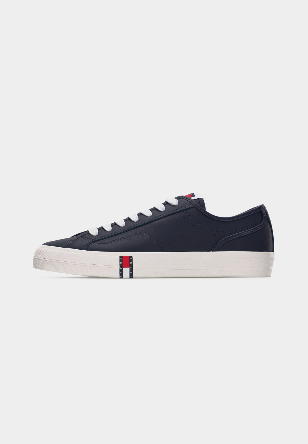 Tommy Jeans ARCHIVE FLAG STRIPE LEATHER TRAINERS