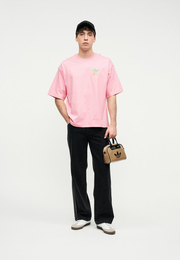 adidas Originals STRIPE LEMON UNISEX - Print T-shirt - light pink