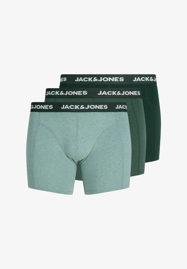 Jack & Jones TRUNKS PLUS SIZE 3-PACK TRUNKS - Trunks - light green melange