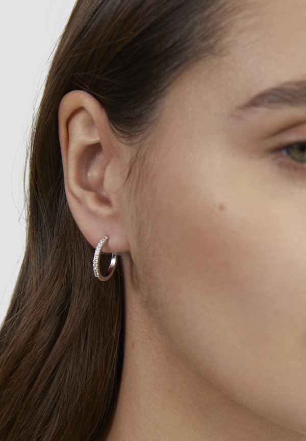 s.Oliver SPARKLING CIRCLES - Earrings - silber