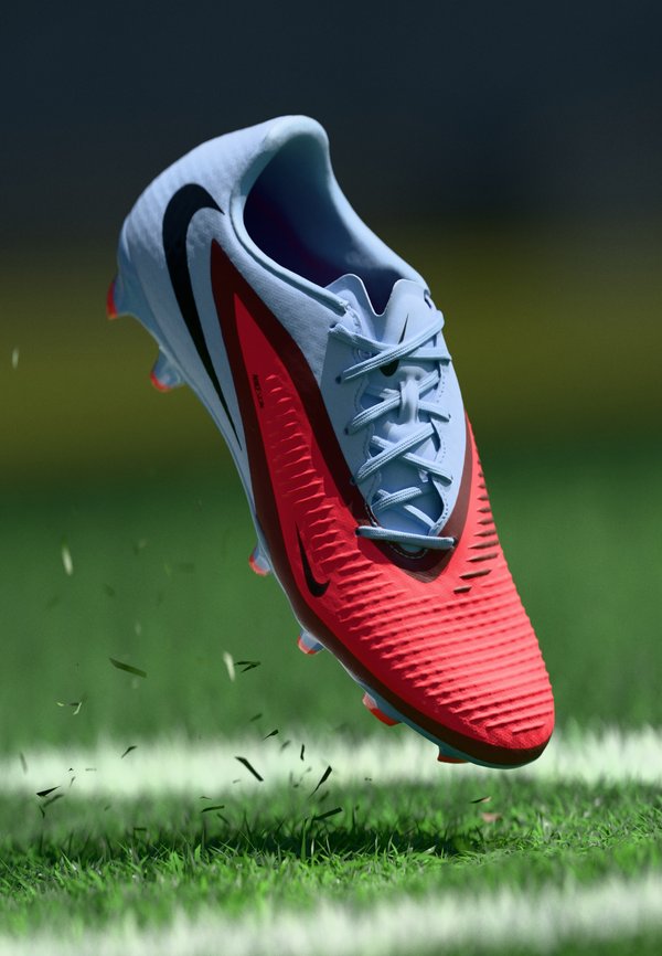 Nike Performance PHANTOM 6 LOW ACADEMY FG/MG UNISEX - Football boots artificial grass - royal tint/bright crimson