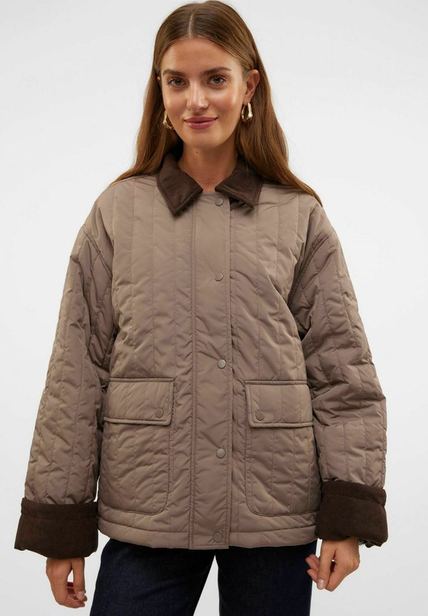 Vero Moda Quilted AWSISSY Quilted - Light jacket - cinder