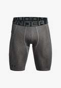Under Armour HEATGEAR POCKET - Short running tights - heather / black