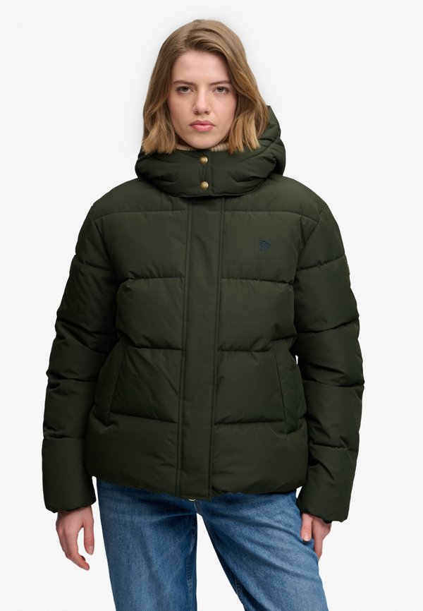 Superdry & Co SUPERDRY PREMIUM HOODED PUFFER JACKET.. - Winter jacket - surplus goods olive green