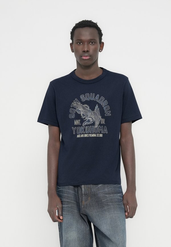Jack & Jones JPRBLUDAVID TEE - Print T-shirt - sky captain