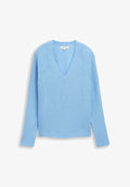 TOM TAILOR PULLOVER MIT V-AUSSCHNITT - Jumper - light fjord blue