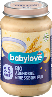 Abendbrei Grieß pur ab dem 5. Monat babylove
