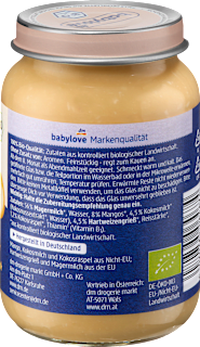 Abendbrei Milchbrei Mango, Kokos ab dem 8. Monat babylove