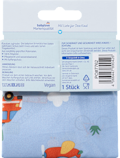 Ärmellätzchen blau, Fahrzeuge babylove