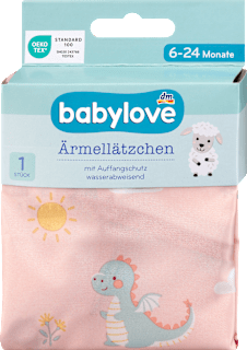 Ärmellätzchen rosa, Dino babylove
