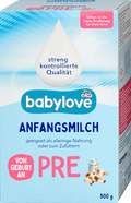 Anfangsmilch Pre von Geburt an babylove