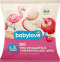 Babysnack Reiswaffeln Sommerfrüchte Apfel, ab dem 8.Monat babylove