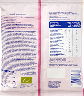Babysnack Reiswaffeln Sommerfrüchte Apfel, ab dem 8.Monat babylove