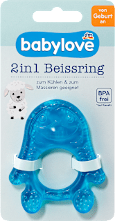 Beißring 2in1 gelb babylove